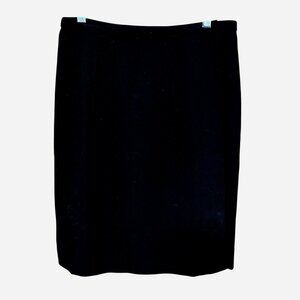 Charter Club Black Wrap Skirt Size 8 – Quiet Luxury Careerwear, Lined, Vintage
